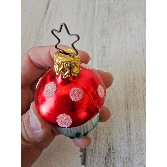 Inge glas glass mushroom ornament Xmas tree - Picture 5 of 7